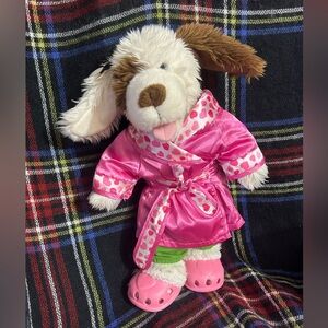 Build a Bear Playful Pup with Pink Outfit